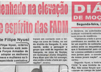 Governo empenhado na elevação do estado de espírito das FADM – 26 de Setembro de 2022 (Diário de Moçambique)