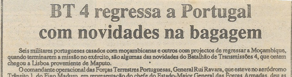 BT 4 regressa a Portugal com novidades na bagagem – 24 de Dezembro de 1994 (Jornal Notícias)