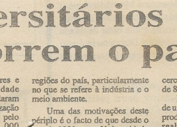 Universitários percorrem o país – 12 de Dezembro de 1994 (Jornal Notícias)