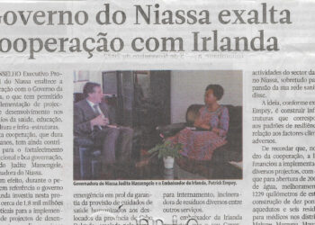 Governo do Niassa exalta cooperação com Irlanda – 12 de Novembro de 2022 (Jornal Notícias)