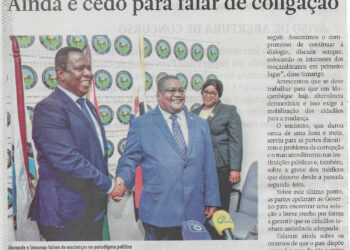 Concordam Ossufo Momade e Lutero: ainda é cedo para falar de coligação – 08 de Dezembro de 2022 (Notícias)
