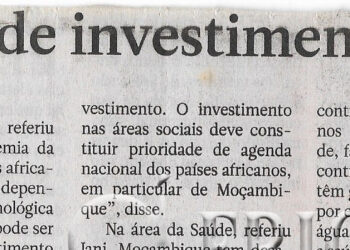 Ilesh Jani defende investimento na Saúde – 14 de Novembro de 2022 (Jornal Notícias)