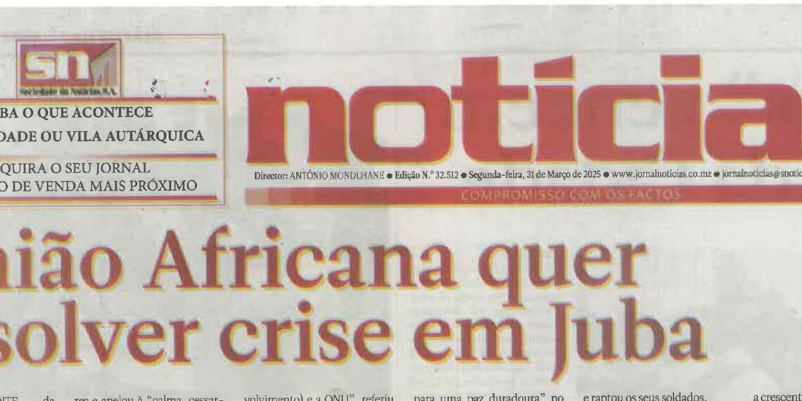 União Africana quer resolver crise em Juba – 31 de Março de 2025 (Notícias)