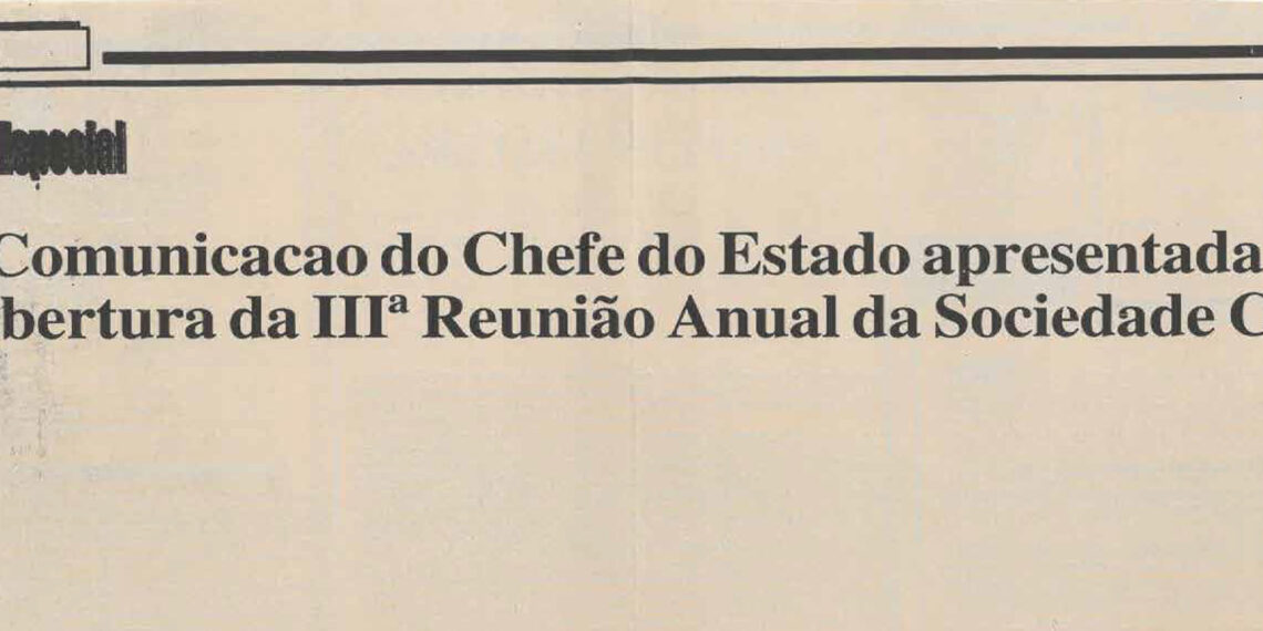 Comunicação do Chefe do Estado apresentada na abertura da III Reunião Anual da Sociedade Civil – 17 de Outubro de 2005 (Notícias)