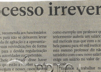 TSU é processo irreversível – 12 de Novembro de 2022 (Notícias)