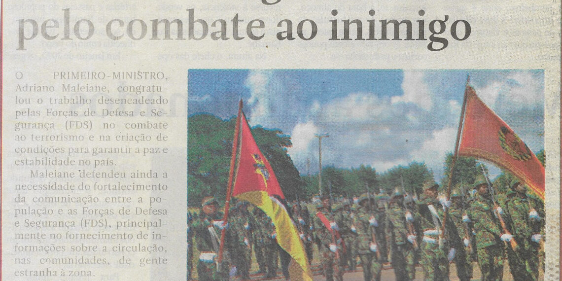 Maleiane congratula Forças de Defesa e Segurança (FDS) pelo combate ao inimigo – 07 de Outubro de 2022 (Notícias)