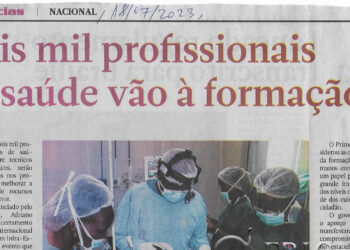 Dois mil profissionais de saúde vão à formação – 18 de Julho de 2023 (Notícias)