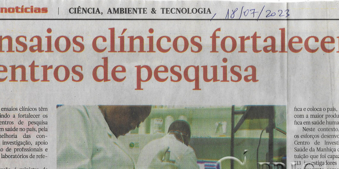 Ensaios clínicos fortalecem centros de pesquisa – 18 de Julho de 2023 (Notícias)
