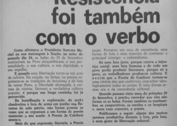 Resistência ao colonialismo foi também com o verbo –  30 de setembro de 1984 (Tempo)