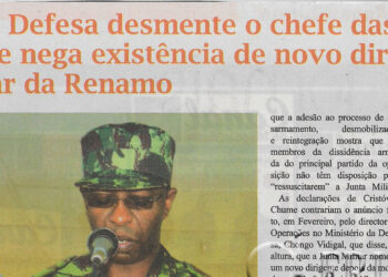 Ministro da Defesa desmente o chefe das Operações e nega existência de novo dirigente da Junta Militar da Renamo – 06 de Abril de 2022 (Canal de Moçambique)