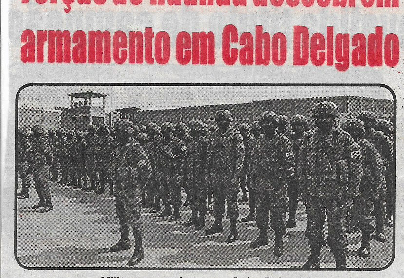 Forças do Ruanda descobrem armamento em Cabo Delgado – 20 de Outubro de 2022 (Diário de Moçambique)