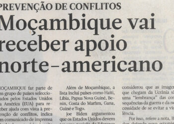 Prevenção de conflitos: Moçambique vai receber apoio norte-americano – 04 de Abril de 2022 (Notícias)