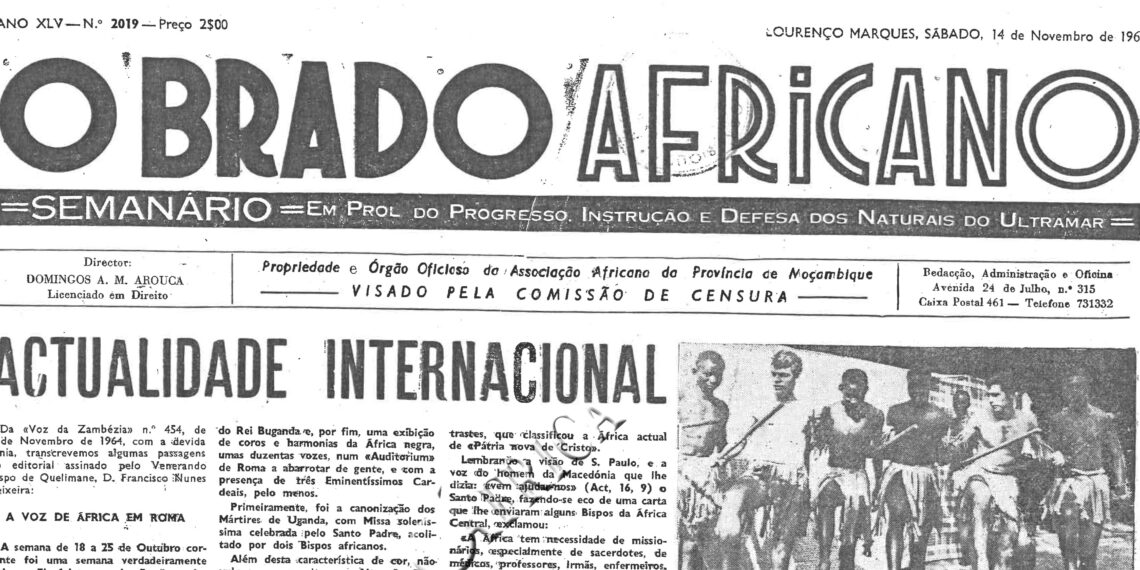 “Conjunto Moçambicano Multirracial” (Foto)  – 14 de Novembro de 1964 (O Brado Africano)