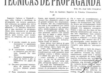 Técnicas de Propaganda (IV) – 02 de Janeiro de 1965 (O Brado Africano)