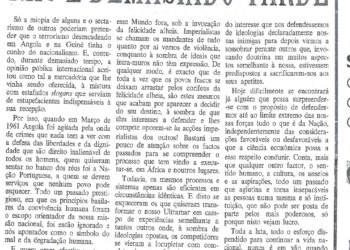 Não é demasiado tarde: no Ultramar Português – 26 de Setembro de 1964 (O BRADO AFRICANO)