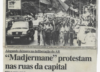 Alegando demora na deliberação da AR: “Madjermane” protestam nas ruas da capital – 13 de Novembro de 2002 (Notícias)