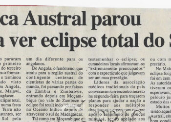 África Austral parou para ver eclipse total do Sol – 22 de Junho de 2001 (Notícias)
