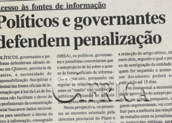 Acesso às fontes de informação: políticos e governantes defendem penalização – 23 de Dezembro de 2002 (Notícias)
