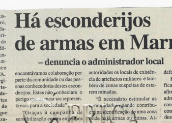 Há esconderijos de armas em Marromeu – denuncia o administrador local – 21 de Dezembro de 2002 (Notícias)