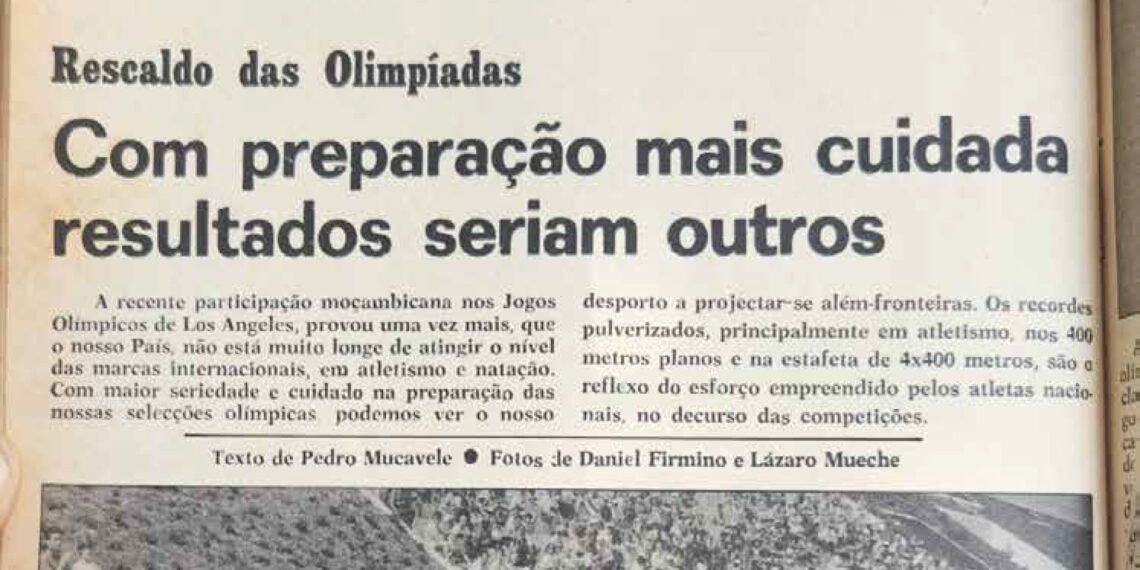 Rescaldo das Olimpíadas: Com preparação mais cuidada resultados seriam outros – 09 de Setembro Mário de 1984 (Tempo)