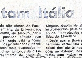 Finalistas da UEM visitam Itália – 12 de Fevereiro de 1987 (Notícias)