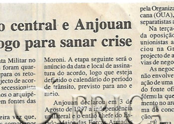 Comores: Governo central e Anjouan em diálogo para sanar crise – 18 de Agosto de 2000 (Notícias)