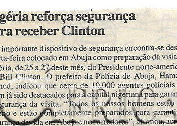 Nigéria reforça segurança para receber Clinton – 18 de Agosto de 2000 (Notícias)