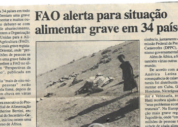 FAO alerta para situação alimentar grave em 34 países – 13 de Abril de 2000 (Notícias)