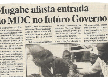 Mugabe afasta entrada do MDC no futuro Governo – 03 de Julho 2000 (Notícias)