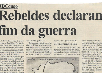 RDCongo: Rebeldes declaram fim da guerra – 15 de Julho de 2003 (Notícias)
