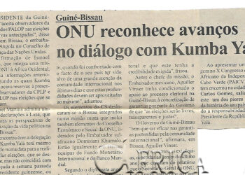 Guiné-Bissau: ONU reconhece avanços no diálogo com Kumba Yalá – 30 de Junho de 2003 (Notícias)