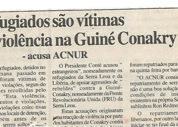 Refugiados são vítimas de violência na Guiné Conakry – acusa ACNUR – 16 de Setembro de 2000 (Notícias)