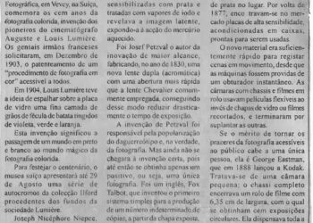 Fotografia a cores nasceu há 100 anos – 19 de Fevereiro de 2004 (Notícias)
