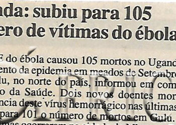Uganda: subiu para 105 número de vítimas de ebola – 13 de Novembro de 2000 (Notícias)