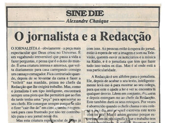 O jornalista e a Redacção – Alexandre Chaúque – 29 de Abril de 2002 (Notícias)