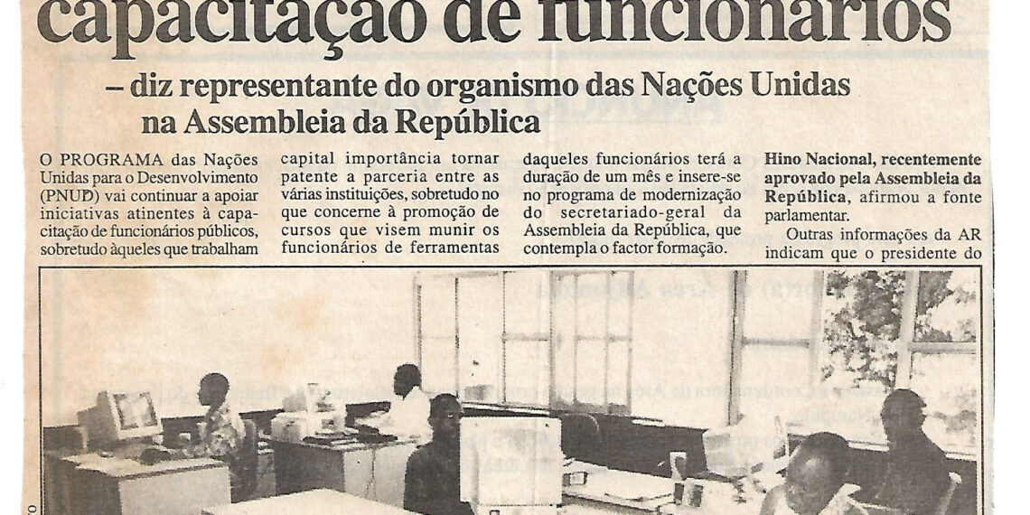 Assembleia da República (AR): Programa das Nações Unidas para o Desenvolvimento (PNUD) continuará a apoiar capacitação de funcionários – diz representante do organismo das Nações Unidas na Assembleia da República – 07 de Junho de 2002 (Notícias)