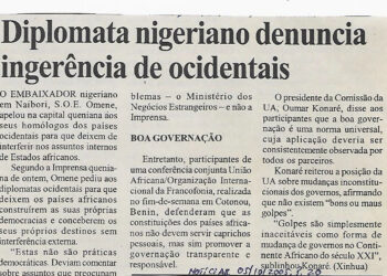 Diplomata nigeriano denuncia ingerência de ocidentais – 05 de Outubro de 2005