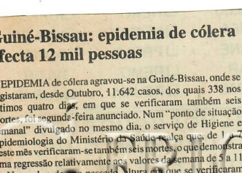 Guiné-Bissau: epidemia de cólera afecta 12 mil pessoas – 11 de Junho de 1997 (Notícias)
