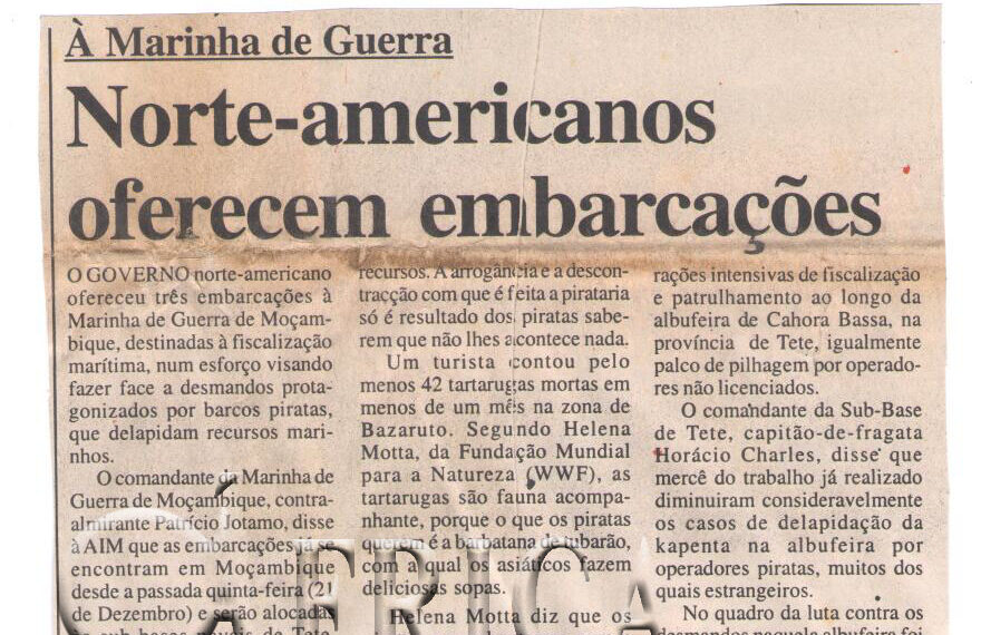 À Marinha de Guerra: Norte-americanos oferecem embarcações – 29 de Dezembro de 2006 (Notícias)
