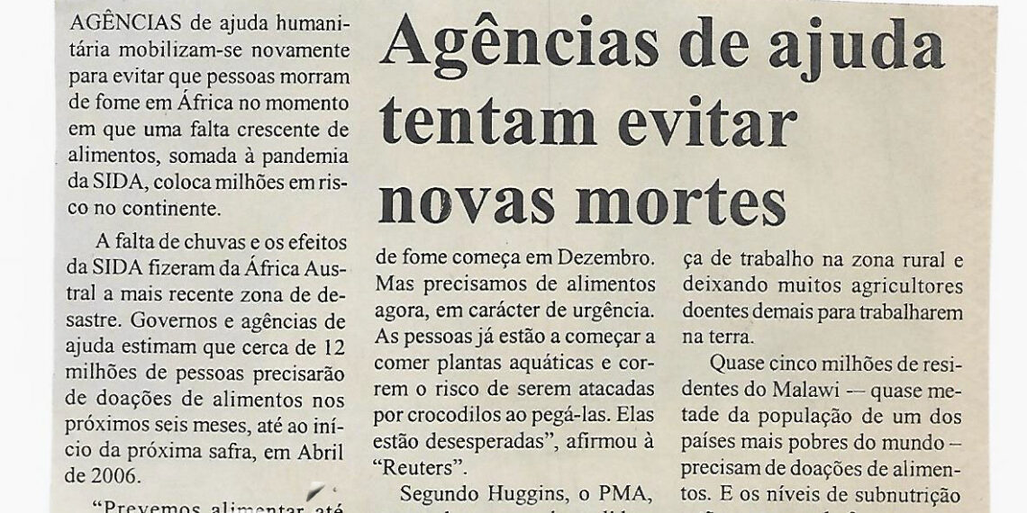 Agências de ajuda tentam evitar novas mortes – 08 de Outubro de 2005 (Notícias)