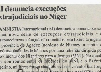 AI (Amnistia Internacional) denuncia execuções extrajudiciais no Níger – 07 de Abril de 2008 (Notícias)