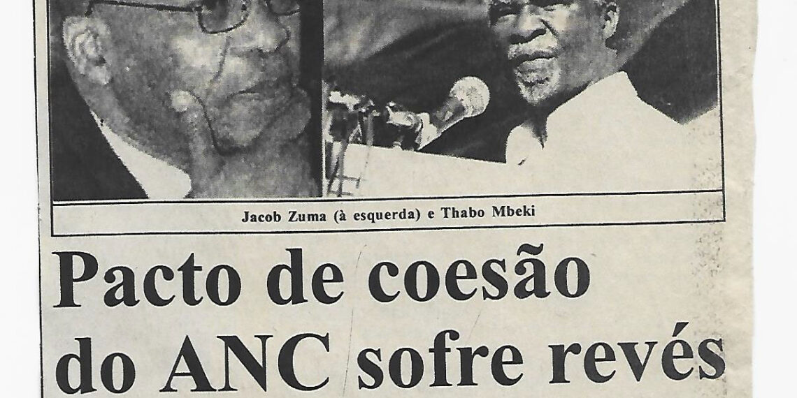 Pacto de coesão do ANC sofre revés – 20 de Setembro de 2005 (Notícias)