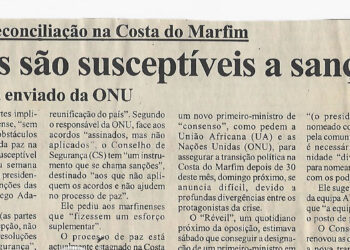 A difícil reconciliação na Costa do Marfim: Todos são susceptíveis a sanções – avisa enviado da ONU (Organização da Nações Unidas) – 24 de Setembro de 2005