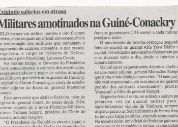 Exigindo salários em atraso: Militares amotinados na Guiné-Conackry – 29 de Maio de 2008 (Notícias)