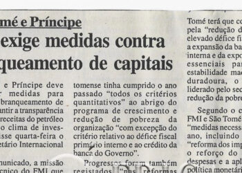 São Tomé e Príncipe: FMI exige medidas contra branqueamento de capitais – 29 de Março de 2008 (Notícias)
