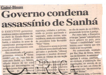 Guiné-Bissau: Governo condena assassinato de Sanhá – 09 de Janeiro de 2007 (Notícias)