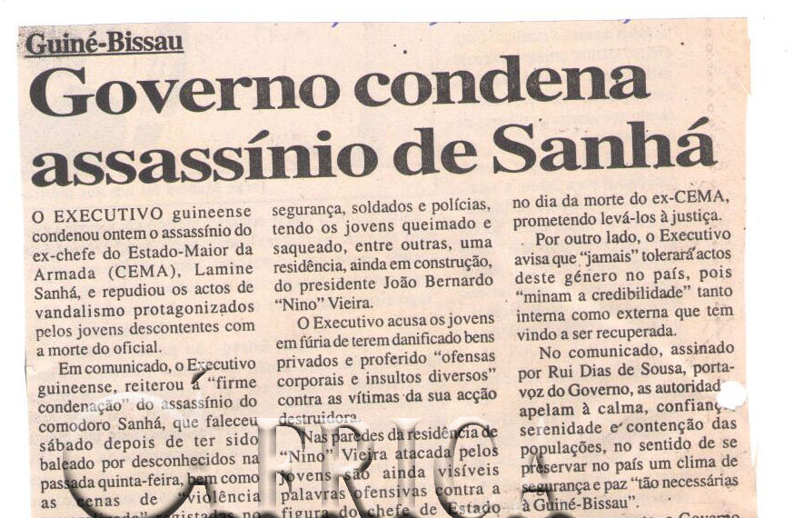 Guiné-Bissau: Governo condena assassinato de Sanhá – 09 de Janeiro de 2007 (Notícias)