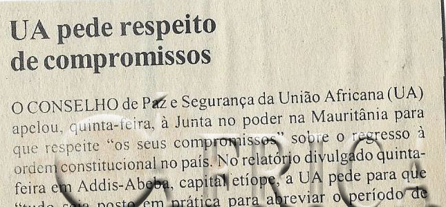 UA pede respeito de compromissos – 10 de Setembro de 2005 (Notícias)