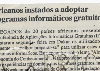 Africanos instados a adoptar programas informáticos gratuitos – 13 de Março de 2008 (Notícias)