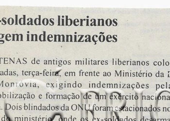 Ex-soldados liberianos exigem indemnizações – 27 de Outubro de 2008 (Notícias)